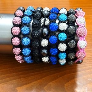 Handmade bracelets.